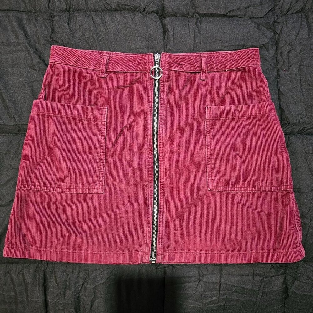 Corduroy mini skirt